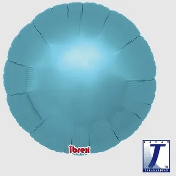 Party dekorace Balónek kruh světle modrý metalický 35 cm t211108