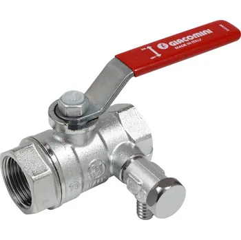 Ventil Giacomini R250DS kulový kohout s vypouštěním 1/2" FF PN42 (R250SX003)