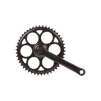 Klika na kolo kliky 1-talíř 170/46z. bez krytu 4hr. černá