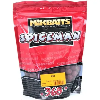 Nástraha Mikbaits big pack - Trvanlivé boilie 20kg Spiceman WS1 16mm