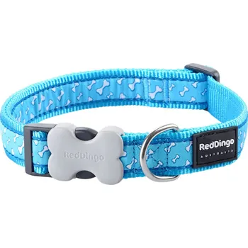Obojek pro psa Obojek Red Dingo 24-37cm/15mm Flying Bones Turquoise