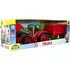 autíčko Lena Auto Truxx traktor nakladač s přívěsem na seno s figurkou v krabici 53x19x16cm 24m+