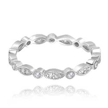 Prsten MINET Stříbrný prsten s bílými zirkony vel. 57 JMAN0508SR57