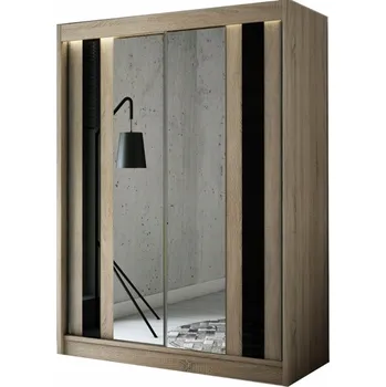 Šatní skříň Kvalitní Šatní Skříň Como 200 cm Vanilka Bílý mat