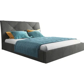 Postel Čalouněná postel KARO rozměr 160x200 cm Tmavě šedá