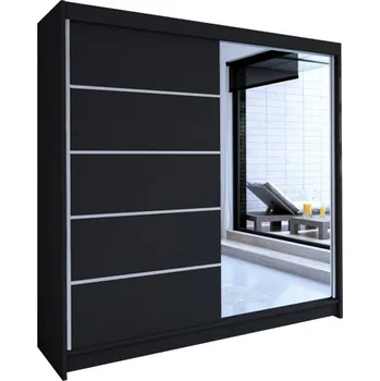 Šatní skříň Šatní skříň TALIN III šířka 180 cm - černá