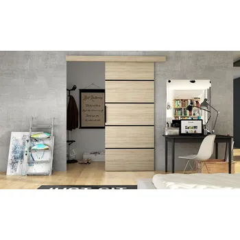 Obývací stěna Posuvné Dveře RUBI VI Dub sonoma