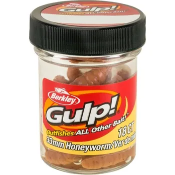 Umělá nástraha Vosí larva Berkley Gulp Honey Worm 3,3 cm Natural 18 ks