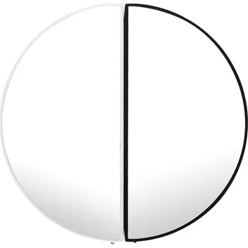 Zrcadlo Nástěnné zrcadlo Kish černé, velikost 50x2,3x50