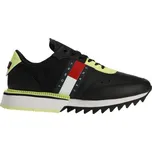 Pánská volnočasová obuv Tommy Hilfiger TOMMY JEANS CLEATED 44 Černá, Reflexní neon, Bílá