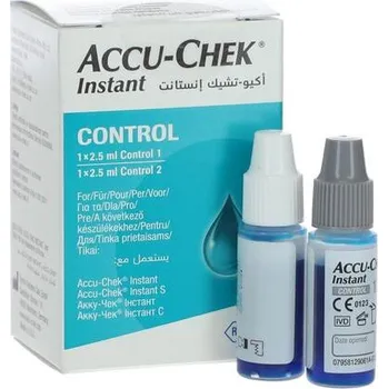 Odběrové pero Kontrolní roztok Accu-Chek Instant Control, 2x 2,5 ml