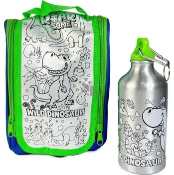 Hliníková lahev na pití 500ml Dinosauři 2000042