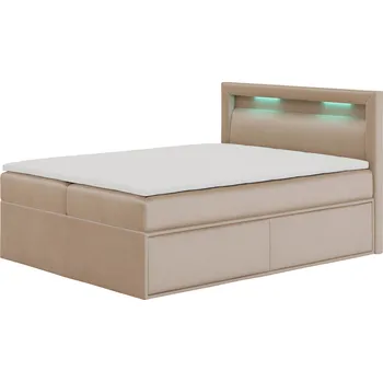 Postel Čalouněná postel PRADA rozměr 180x200 cm Béžová
