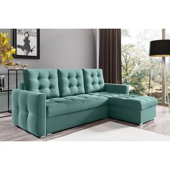 Sedací souprava Rozkládací rohová sedací souprava 103 MATTHEW Pravá Zelená