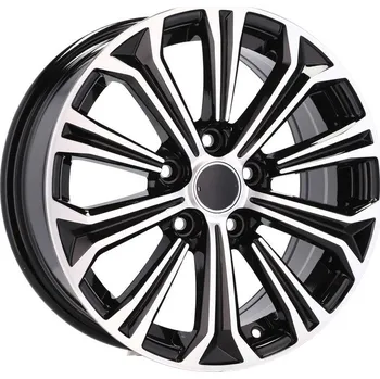 Disk Alu kola Racing Line B5845, 16x6.5 5x114.3 ET40, černá + leštění vhodné pro Toyota Camry (od 2018)