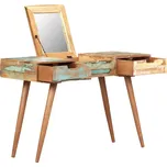 vidaXL Marketos Toaletní stolek se zrcadlem 112 x 45 x 76 cm recyklované dřevo