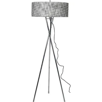 Stojací lampa Moderní chomovaná stojací lampa Tripod Grey 169cm