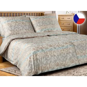 Povlečení Damaškové povlečení EXCELLENT 70x90, 140x200 ORNELLA Florencia ornament béžový