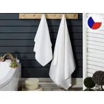 Kvalitní hotelový ručník 550g Jednobarevný bílý 50x100