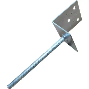 Patka L 80x80 mm, s roxorem do betonu, galvanicky zinkovaná