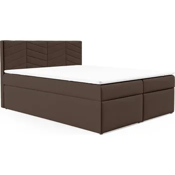 Postel Postel 73 120x200 cm s úložným prostorem Hnědá