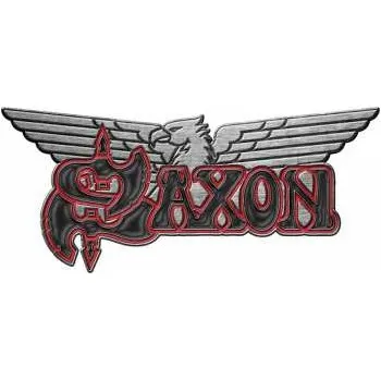 Merch Saxon: Placka Logo Saxon/eagle