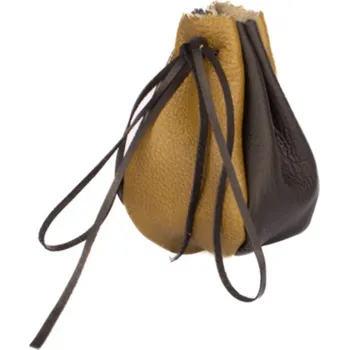 Peněženka peněženky AHAL Kožený měšec zelená