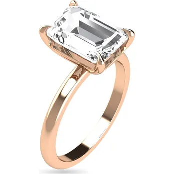 Prsten Obruč z růžového zlata solitaire pro 3ct diamant Imani, 18K CSTM7750R-300 + dárkové balení LUXUS zdarma