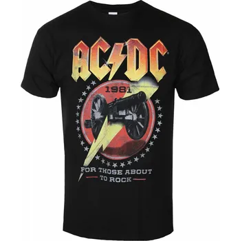 Pánské oblečení Tričko metal pánské AC-DC - For Those About To Rock - ROCK OFF - ACDCTS75MB - XL