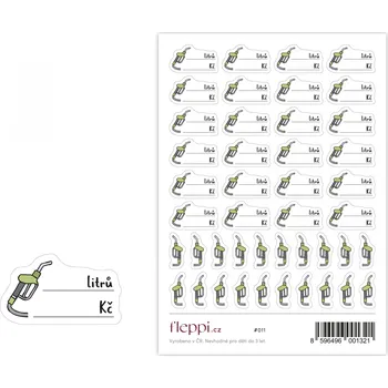samolepka Fleppi Samolepky Tankování