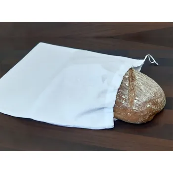 Sáček na potraviny Povlečení Plus Plátěný pytlík na chleba bílý 35x45