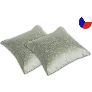 Dekorativní polštářek Damaškový dekorační polštářek 40x40 EXCELLENT TENCEL Bamboo šedozelená