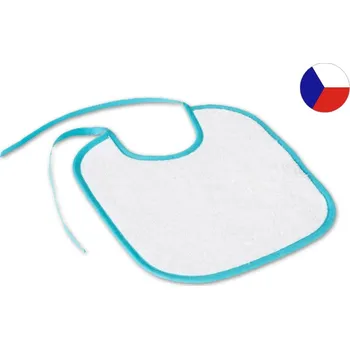 Bryndák Dětský slintáček LOTA 25x25 bílá/sv. modrá 350g