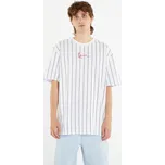 Tričko Karl Kani Small Signature Pinstripe Tee White/ Black XL