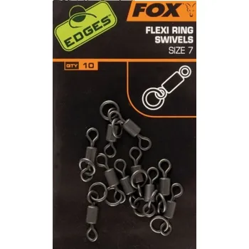 FOX - Obratlík Edges Flexi Ring Swivels vel. 10 10 ks