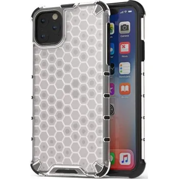 Pouzdro na mobilní telefon Nárazuvzdorný kryt se strukturou plástve pro iPhone 11 - transparentní