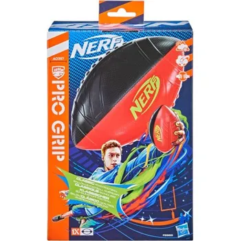 Fotbalový míč Míč Ragby Nerf Sports Pro Grip Football, černo-červený