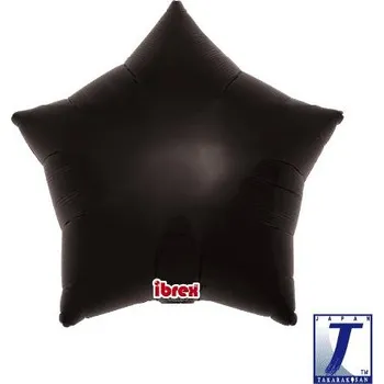 Party dekorace Balónek hvězda černá metalická 48 cm t221315