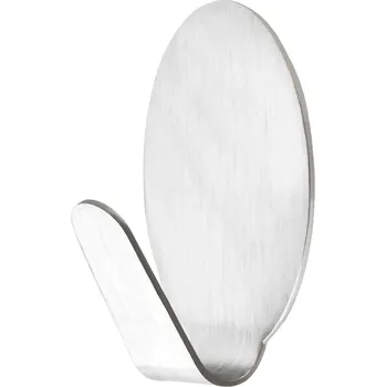 Nábytkové kování Háček ovál. malý samolepící nerez (8ks)