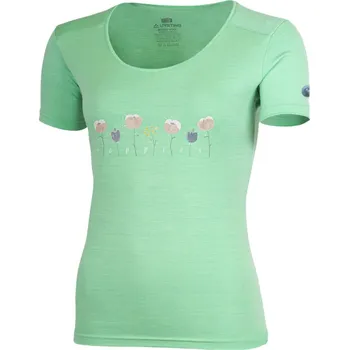 POPPY dámské 100% merino triko - Zelená 6161 / S / Zelená