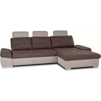 Sedací souprava Moderní rohová sedací souprava DIOR s rozkladem, pravá, hnědá (orion 3040 06/02)