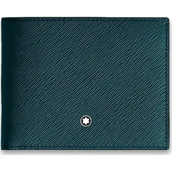 Peněženka Peněženka Montblanc Sartorial 6 cc, petrolejová