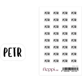 samolepka Fleppi Samolepky se jmény - Petr