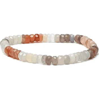 Náramek Milujeme Kameny Měsíční kámen MIX - náramek fazetovaný kulička NAAFK32 428231