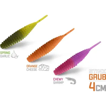 Umělá nástraha Delphin B! StinxGRUB Cheese / 20ks|4cm / ORANGE