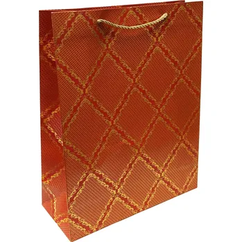 Dárková taška Dárková taška 22x31cm Červené romby