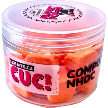 Boilies LK Baits CUC! Nugget POP-UP Fluoro Compot NHDC 17 mm, 150ml