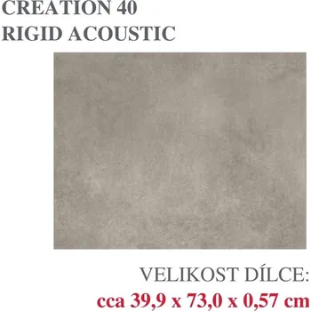 Vinylová podlaha GERFLOR CREATION Bloom Uni Taupe 0868 Varianta: Rigid lock acoustic 40 (plovoucí)