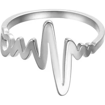 Šperk Prosperk Prsten ocelový srdeční tep Velikost prstenů: 8 (EU: 57-58) 21921/8 -