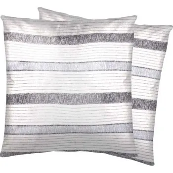 Dekorativní polštářek Povlak bavlna LEHOTA Grey 2 ks 40x40 cm